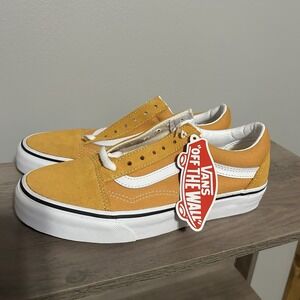 Vans Old Skool Womens Size 6.5 Golden Nugget/True White Skate Sneaker Shoes